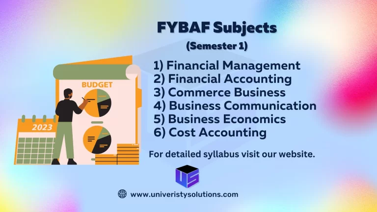 FYBAF Subjects – Mumbai University | Semester 1 & 2