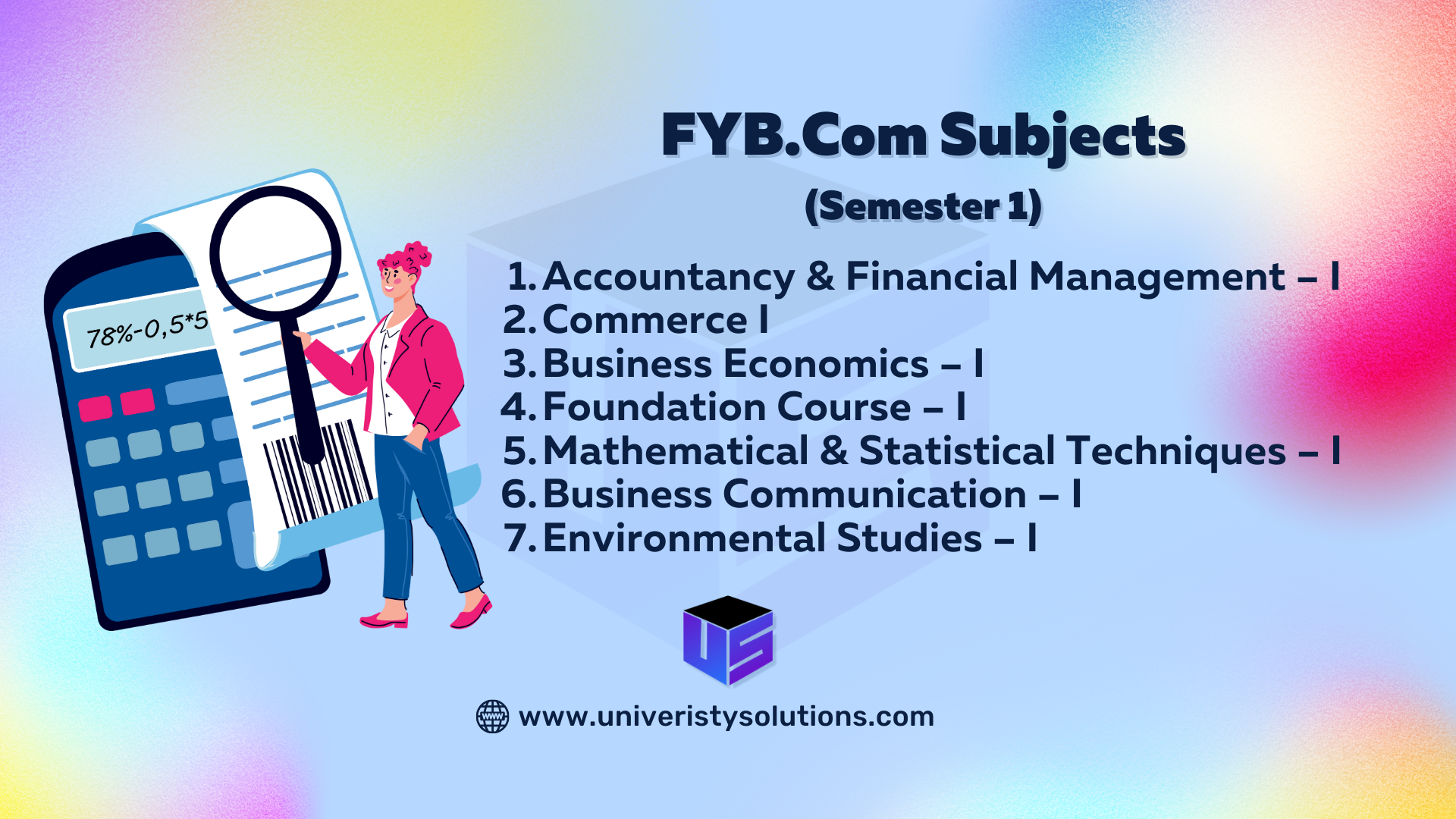 FYBCOM Subjects