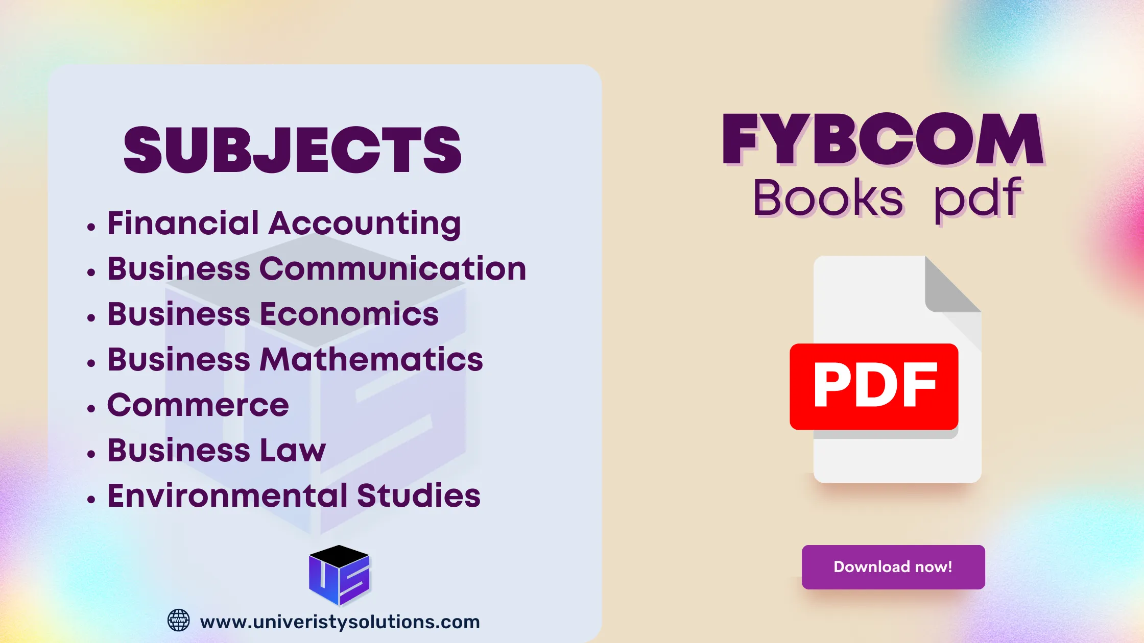 FYBCOM books pdf