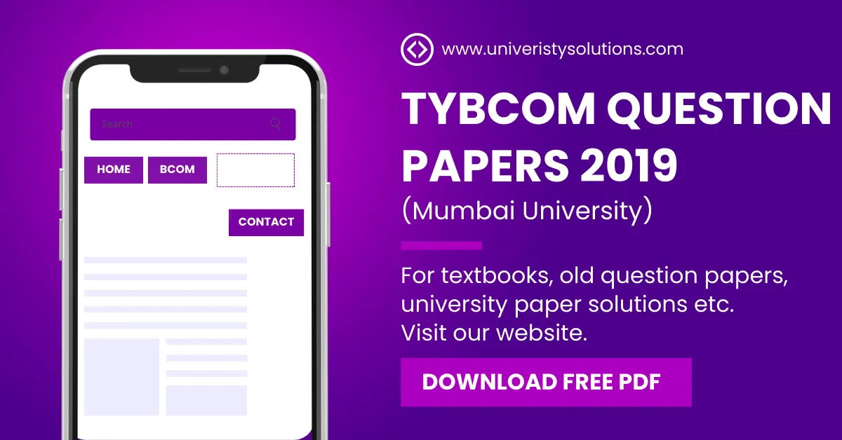 TYBCOM Question Paper 2019 Mumbai University