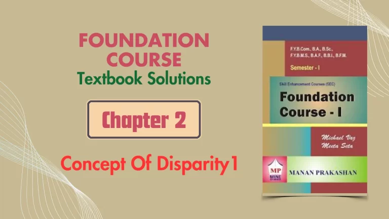 Concept Of Disparity 1 | Foundation Course Chapter 2