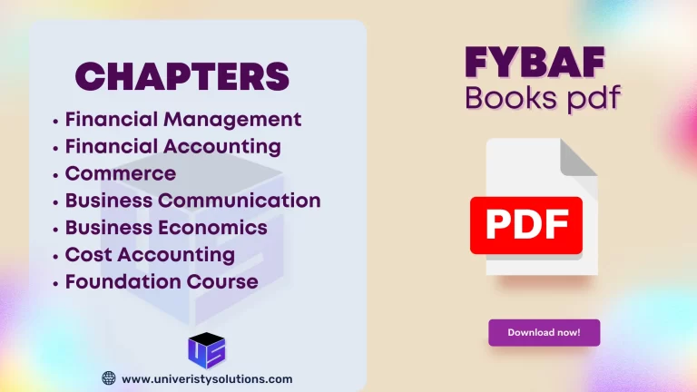 FYBAF books pdf Free download | Mumbai university