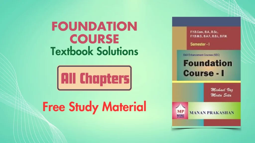 FYBCOM Foundation Course Notes
