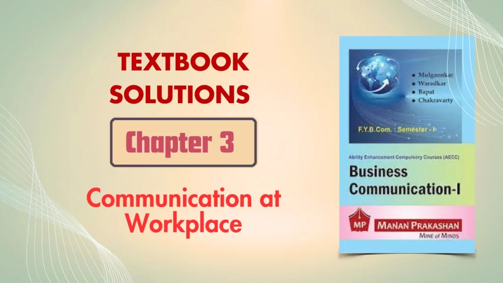 FYBCOM Business Communication Sem 1 Chapter 3 Notes